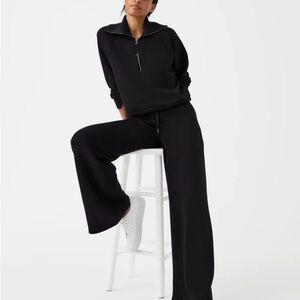 SPANX Black Air Wide Leg Pants✨
